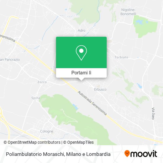 Mappa Poliambulatorio Moraschi