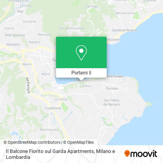 Mappa Il Balcone Fiorito sul Garda Apartments