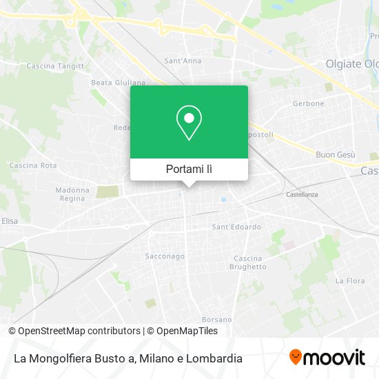 Mappa La Mongolfiera Busto a