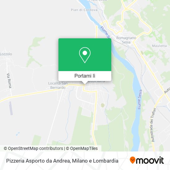 Mappa Pizzeria Asporto da Andrea