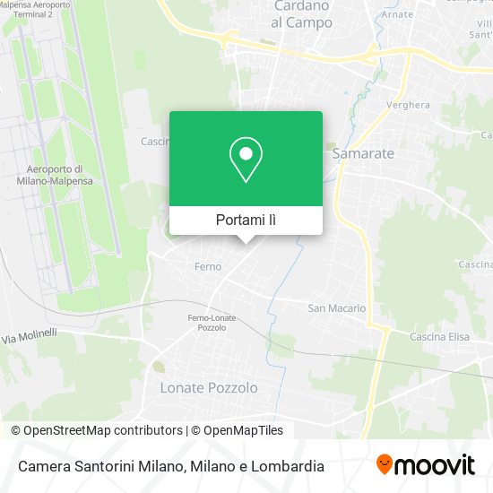 Mappa Camera Santorini Milano