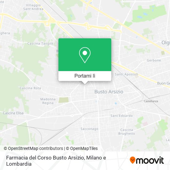 Mappa Farmacia del Corso Busto Arsizio