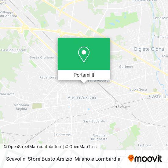 Mappa Scavolini Store Busto Arsizio