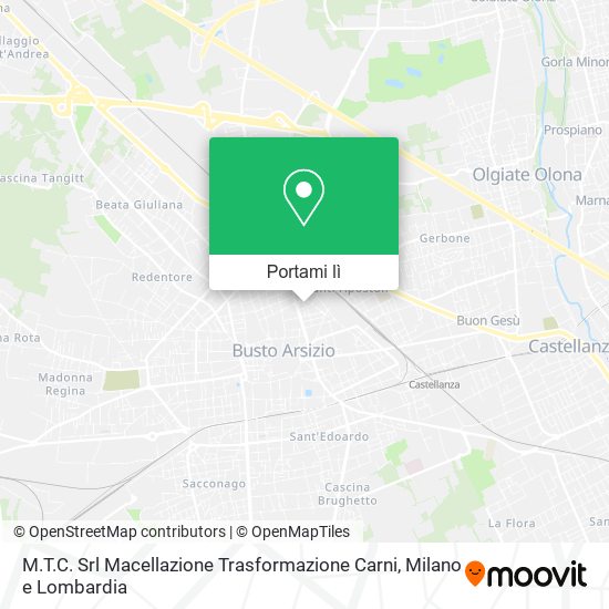 Mappa M.T.C. Srl Macellazione Trasformazione Carni