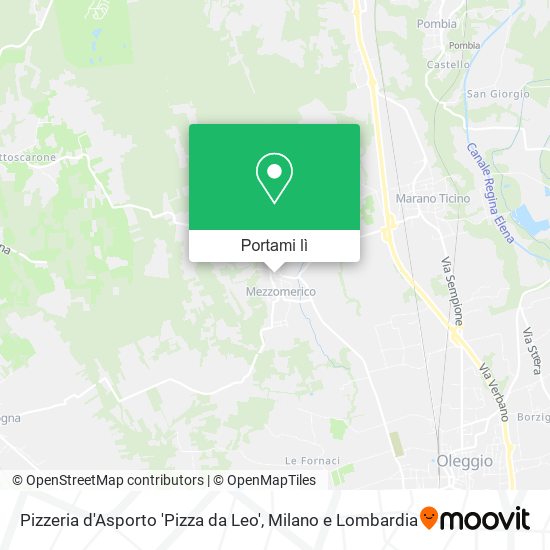 Mappa Pizzeria d'Asporto 'Pizza da Leo'
