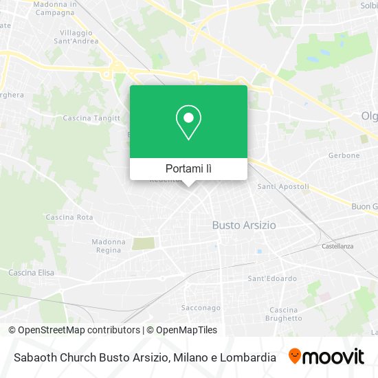 Mappa Sabaoth Church Busto Arsizio