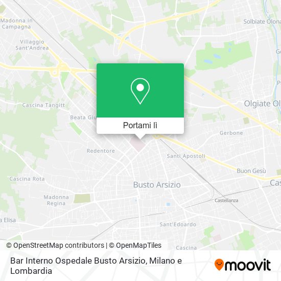 Mappa Bar Interno Ospedale Busto Arsizio