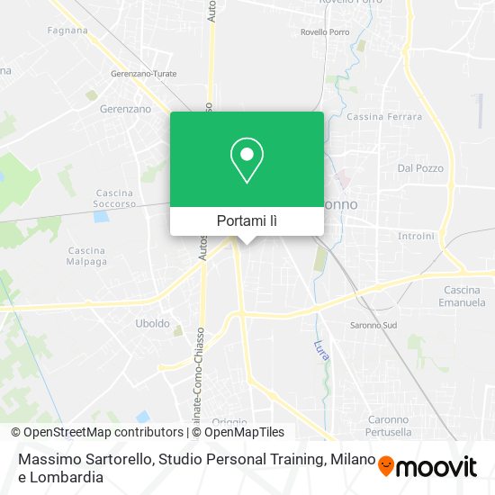 Mappa Massimo Sartorello, Studio Personal Training