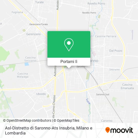 Mappa Asl-Distretto di Saronno-Ats Insubria