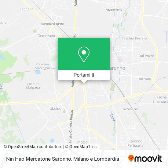 Mappa Nin Hao Mercatone Saronno