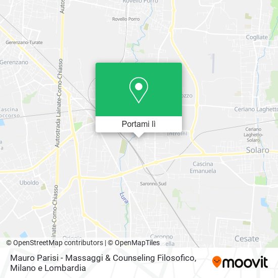 Mappa Mauro Parisi - Massaggi & Counseling Filosofico