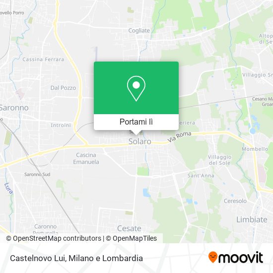 Mappa Castelnovo Lui