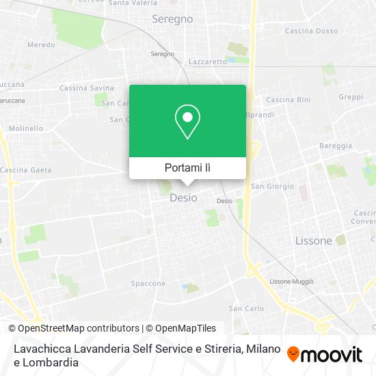 Mappa Lavachicca Lavanderia Self Service e Stireria