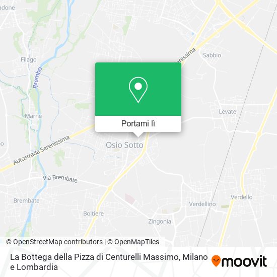 Mappa La Bottega della Pizza di Centurelli Massimo