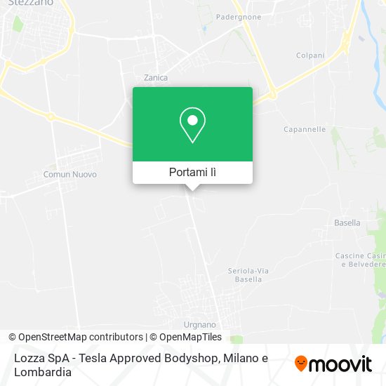 Mappa Lozza SpA - Tesla Approved Bodyshop