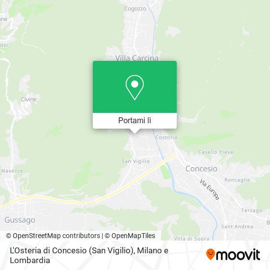 Mappa L'Osteria di Concesio (San Vigilio)