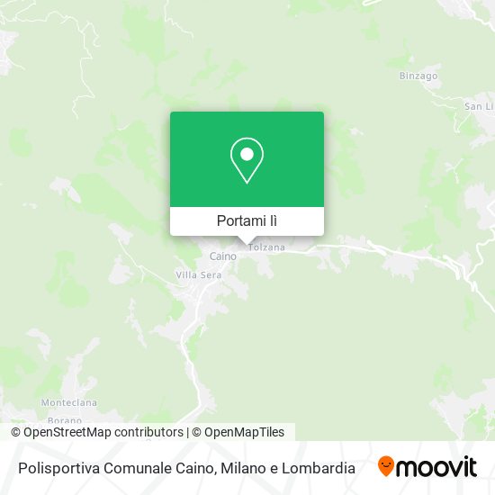 Mappa Polisportiva Comunale Caino