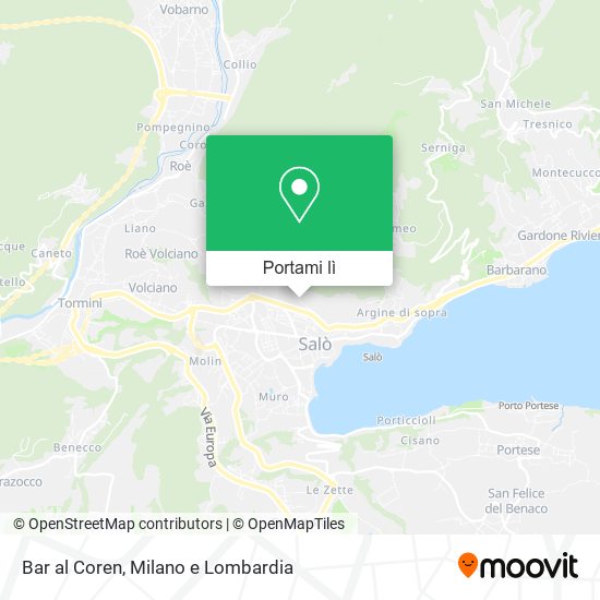 Mappa Bar al Coren