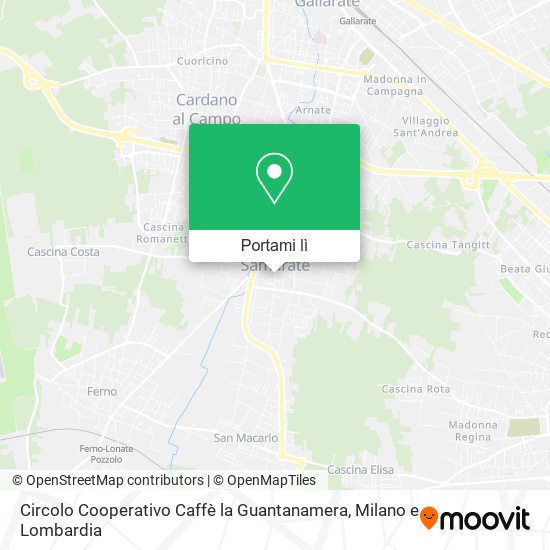 Mappa Circolo Cooperativo Caffè la Guantanamera