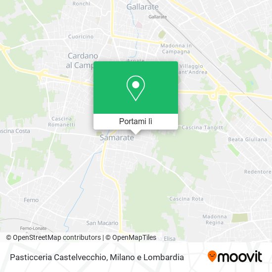 Mappa Pasticceria Castelvecchio