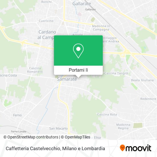 Mappa Caffetteria Castelvecchio
