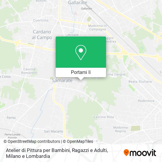 Mappa Atelier di Pittura per Bambini, Ragazzi e Adulti