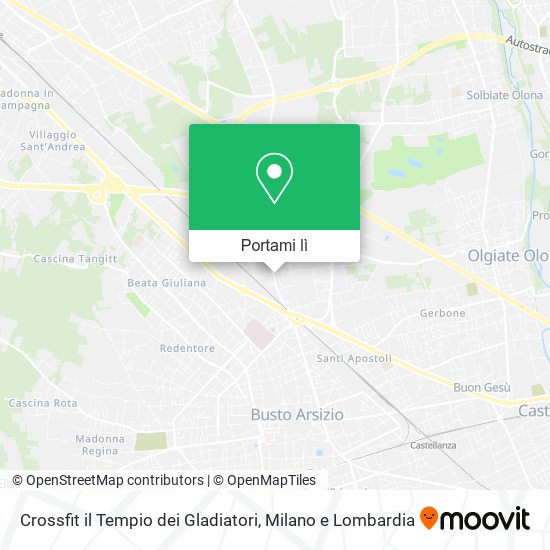 Mappa Crossfit il Tempio dei Gladiatori