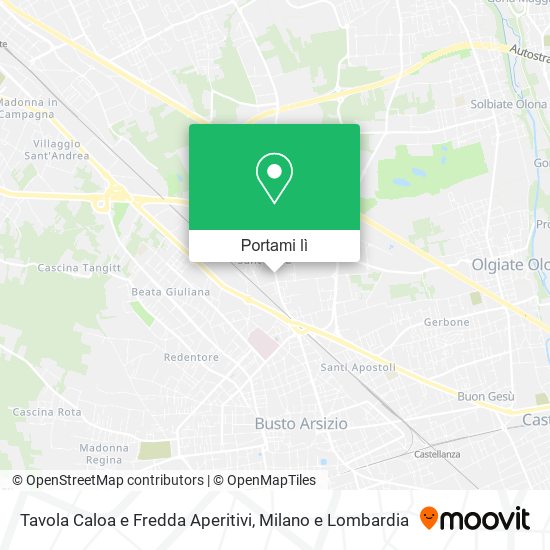 Mappa Tavola Caloa e Fredda Aperitivi