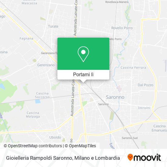 Mappa Gioielleria Rampoldi Saronno