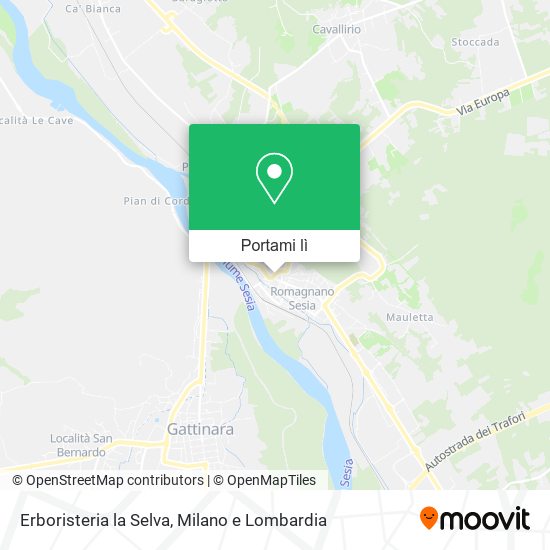 Mappa Erboristeria la Selva