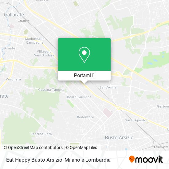 Mappa Eat Happy Busto Arsizio