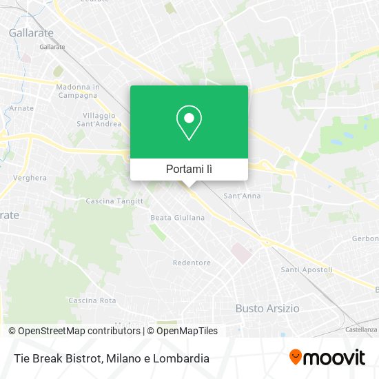 Mappa Tie Break Bistrot