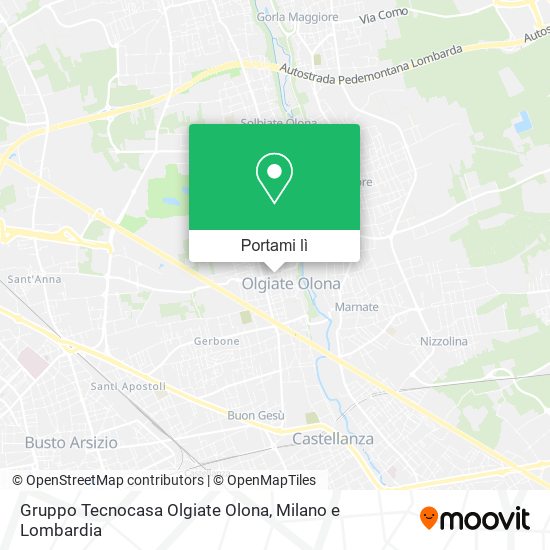 Mappa Gruppo Tecnocasa Olgiate Olona