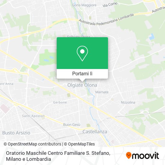 Mappa Oratorio Maschile Centro Familiare S. Stefano