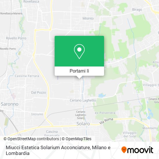 Mappa Miucci Estetica Solarium Acconciature