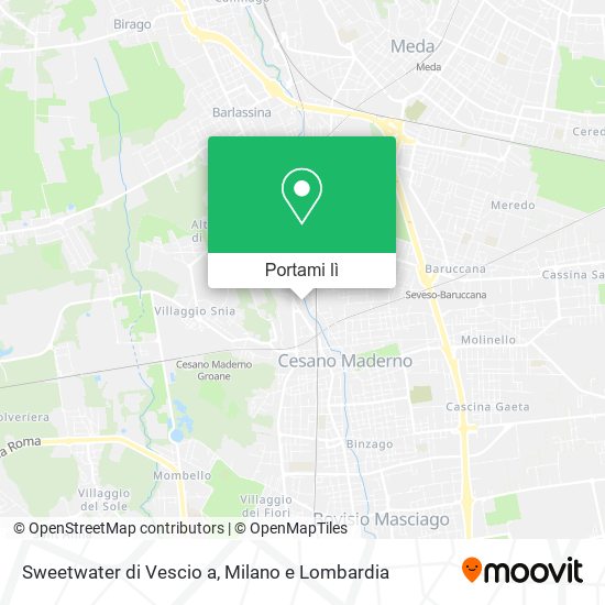 Mappa Sweetwater di Vescio a