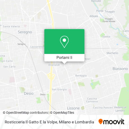 Mappa Rosticceria Il Gatto E la Volpe