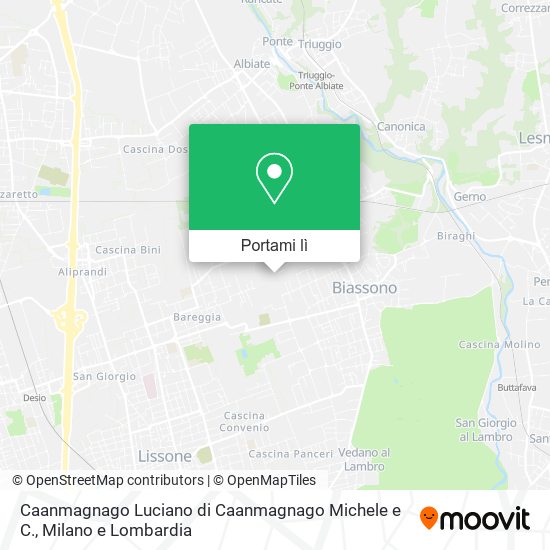 Mappa Caanmagnago Luciano di Caanmagnago Michele e C.