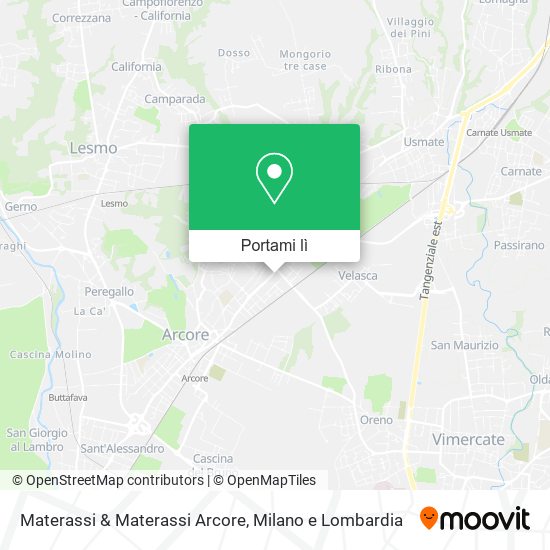 Mappa Materassi & Materassi Arcore