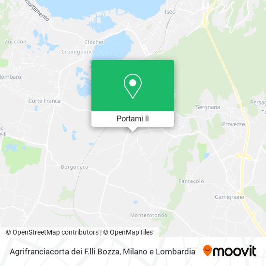 Mappa Agrifranciacorta dei F.lli Bozza