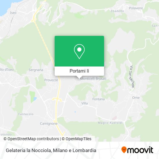 Mappa Gelateria la Nocciola