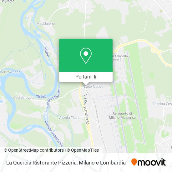 Mappa La Quercia Ristorante Pizzeria