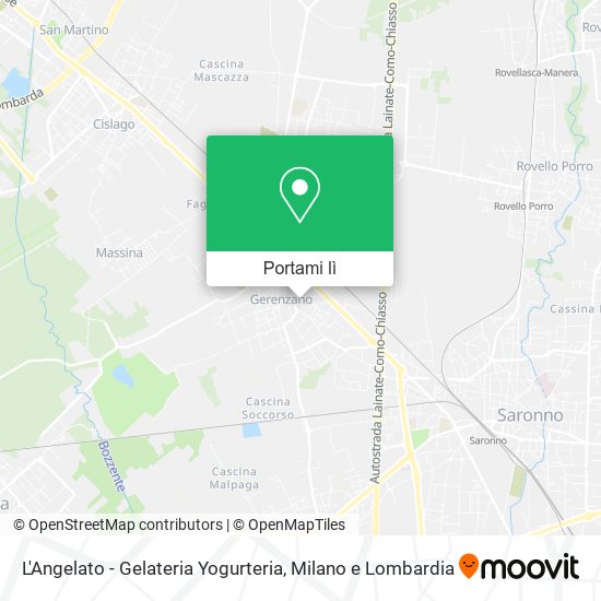 Mappa L'Angelato - Gelateria Yogurteria