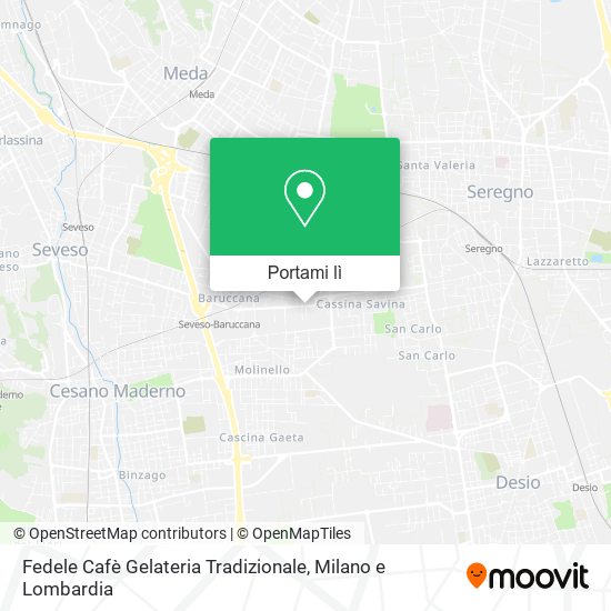 Mappa Fedele Cafè Gelateria Tradizionale