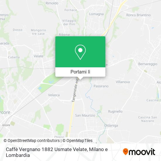 Mappa Caffè Vergnano 1882 Usmate Velate