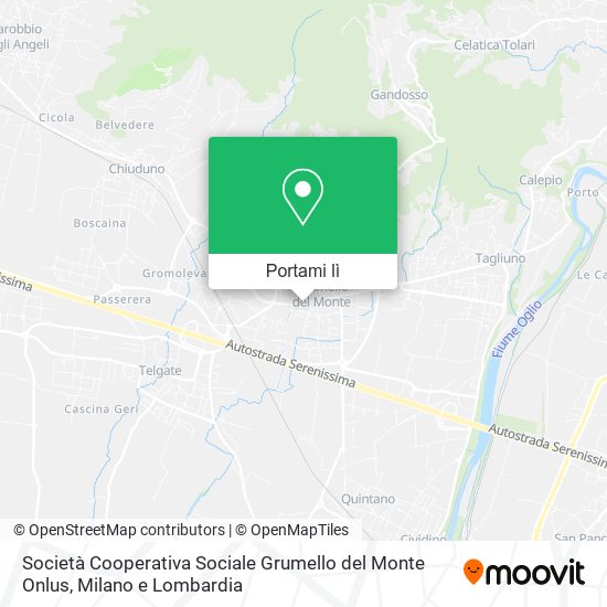 Mappa Società Cooperativa Sociale Grumello del Monte Onlus