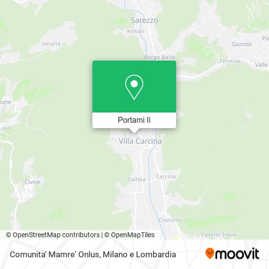 Mappa Comunita' Mamre' Onlus