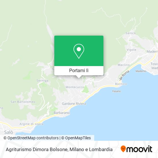 Mappa Agriturismo Dimora Bolsone
