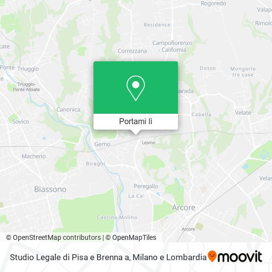 Mappa Studio Legale di Pisa e Brenna a