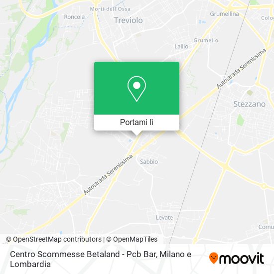 Mappa Centro Scommesse Betaland - Pcb Bar